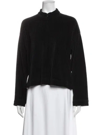 Pre-owned Me+em Mock Neck Long Sleeve Sweatshirt In Black