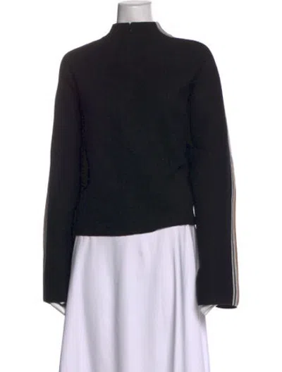 Pre-owned Me+em Mock Neck Long Sleeve Sweatshirt In Black