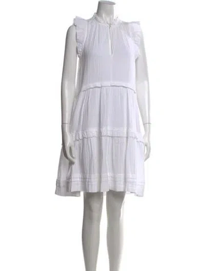 Pre-owned Me+em Mock Neck Mini Dress In Multi