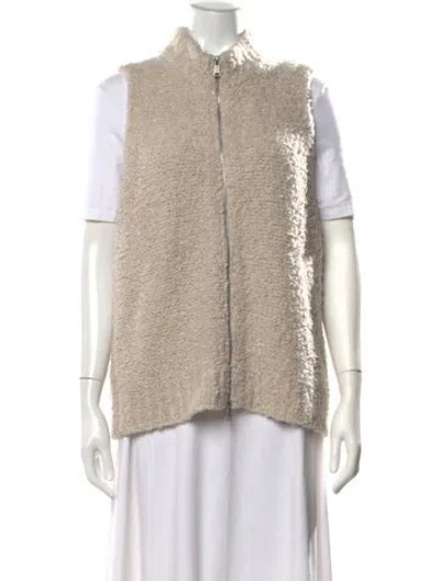 Pre-owned Me+em Mock Neck Sweater In Neutral