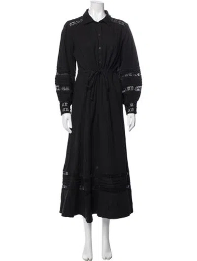 Pre-owned Me+em Nylon Long Dress In Black