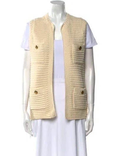 Pre-owned Me+em Open Front Sweater In Neutral
