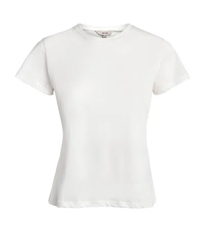Me+em Organic Cotton Shrunken Layering T-shirt In White