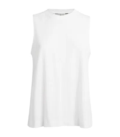 Me+em Organic Cotton Swing Tank Top In White