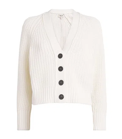 Me+em Organic Cotton Weekend Cardigan In White