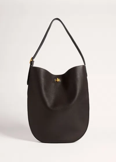 Me+em Oversized Circular Bag Deep Chocolate In Brown