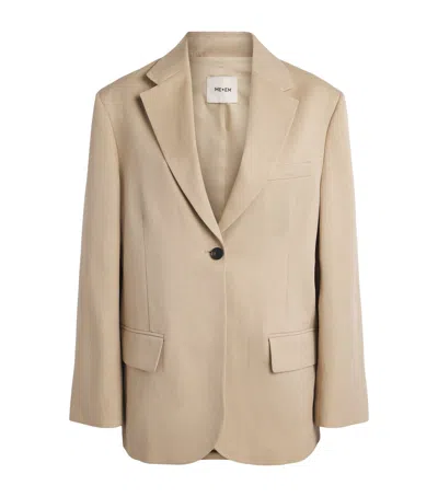 Me+em Oversized Icon Blazer In Neutral