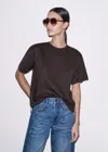Me+em Oversized Tee Cocoa Brown In Brown