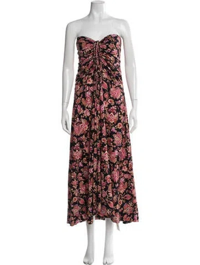 Pre-owned Me+em Paisley Print Long Dress In Multicolor