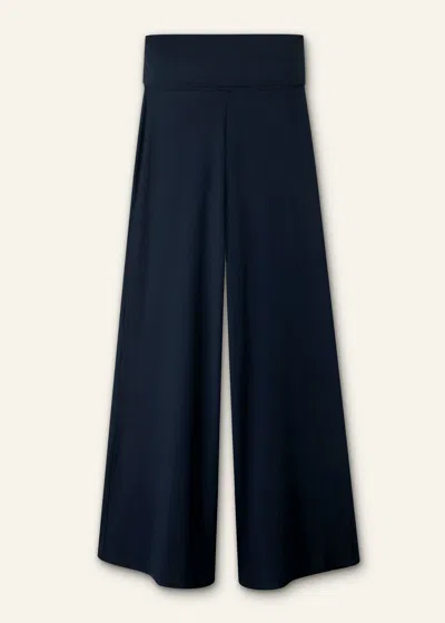 Me+em Palazzo Pant In Dark Navy
