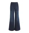 Me+em Kick Flare Crop Travel Jean In Navy