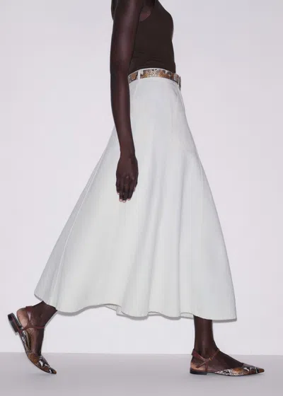 Me+em Panelled A-line Maxi Skirt Soft White Wash