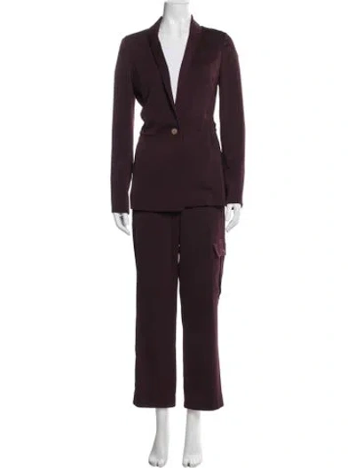 Pre-owned Me+em Pant Set In Burgundy
