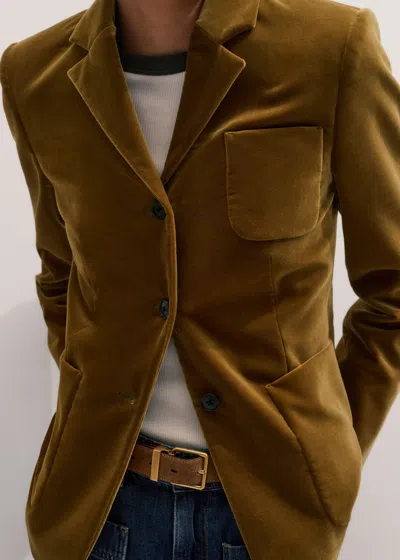 Me+em Patch Pocket Jacket Dark Saffron Yellow
