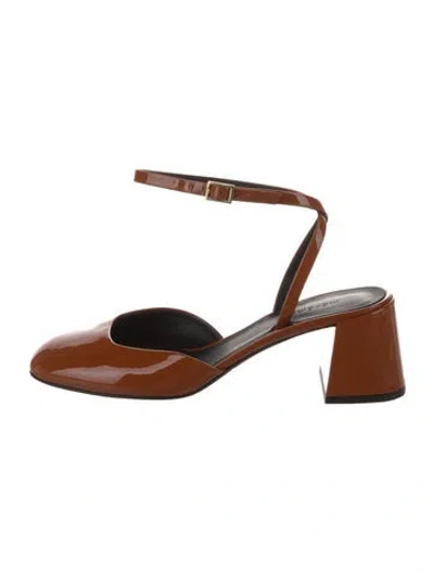 Pre-owned Me+em Patent Leather Pumps In Brown