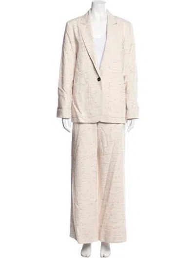 Pre-owned Me+em Patterned Pant Set In Neutral