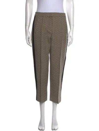 Pre-owned Me+em Patterned Straight Leg Pants In Multi