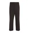Me+em Pinstripe Cropped Slim Trousers In Blue