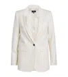 Me+em Pinstripe Single-breasted Blazer In White