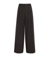 Me+em Pinstripe Wide-leg Trousers In Blue