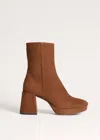 Me+em Platform Ankle Boot Caramel In Multi