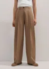 Me+em Pleat Front Pant In Biscuit