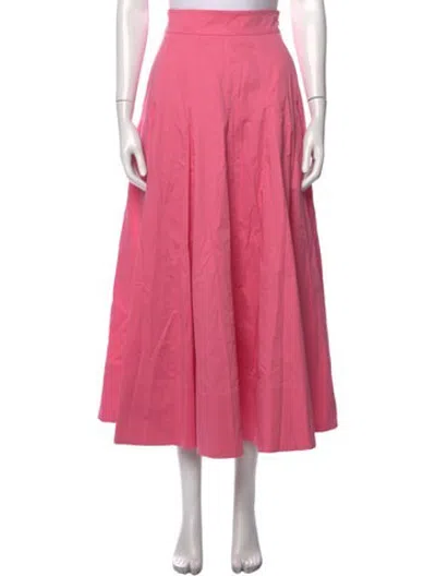 Pre-owned Me+em Pleated Accents Long Skirt W/ Tags In Pink