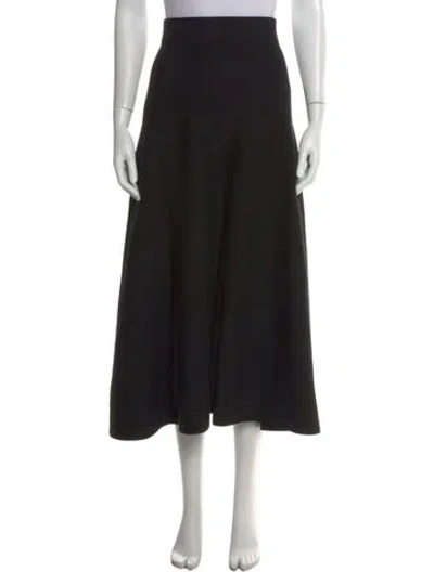 Pre-owned Me+em Pleated Accents Midi Length Skirt In Blue