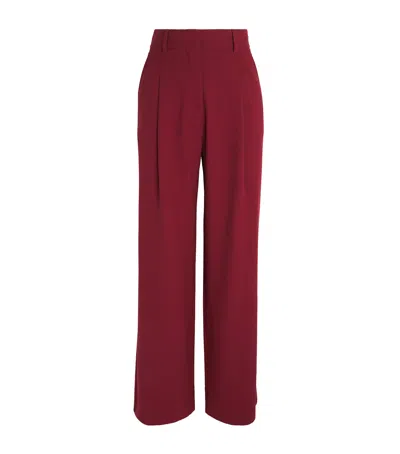 Me+em Pleated Tailored Trousers In Red