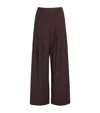 Me+em Pleated Wide-leg Trousers In Red