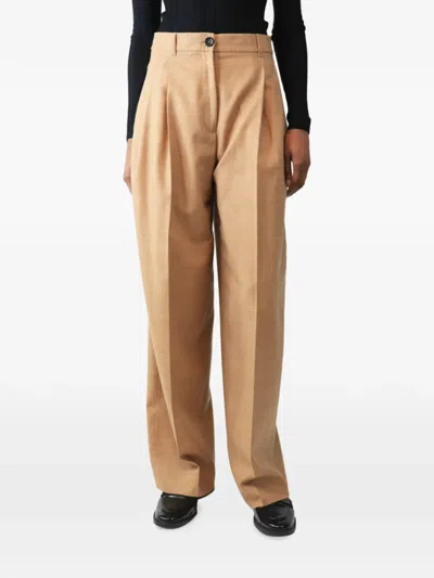 Pre-owned Me+em Pleat-front Trousers In Neutral