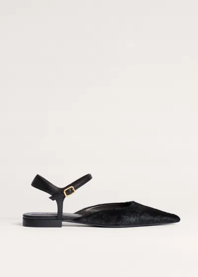 Me+em Point-toe Flat Black