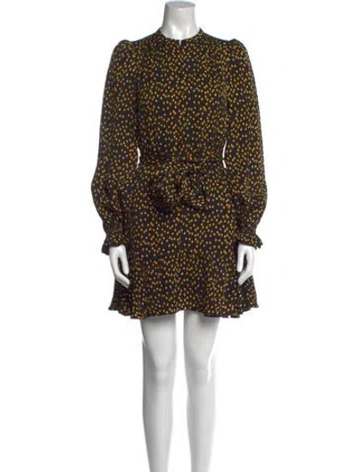 Pre-owned Me+em Polka Dot Print Mini Dress In Black