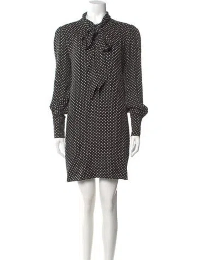 Pre-owned Me+em Polka Dot Print Mini Dress In Green