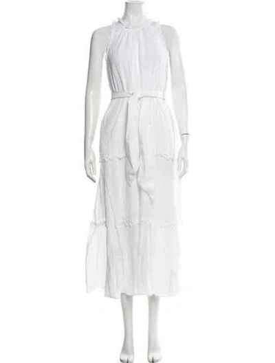 Pre-owned Me+em Printed Long Dress In Neutrals