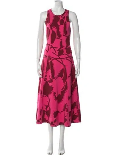 Pre-owned Me+em Printed Long Dress In Pink
