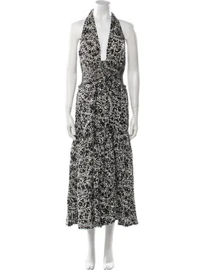 Pre-owned Me+em Printed Long Dress W/ Tags In Multi