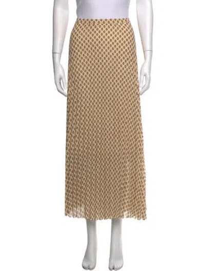 Pre-owned Me+em Printed Midi Length Skirt In Neutrals