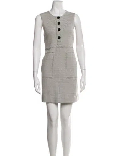 Pre-owned Me+em Printed Mini Dress In Black