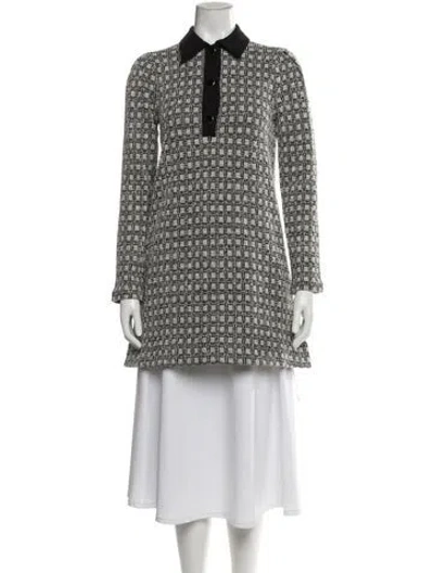 Pre-owned Me+em Printed Mini Dress In Gray