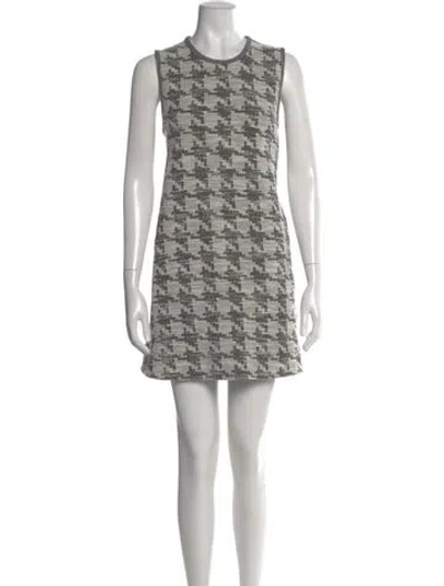 Pre-owned Me+em Printed Mini Dress In Gray