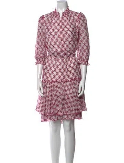 Pre-owned Me+em Printed Mini Dress In Pink