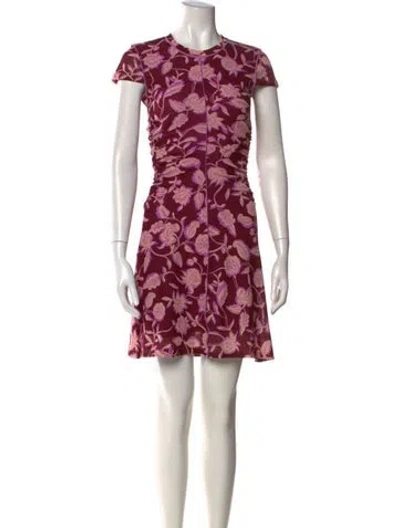 Pre-owned Me+em Printed Mini Dress In Pink