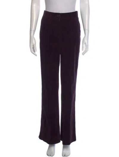 Pre-owned Me+em Printed Wide Leg Pants In Purple