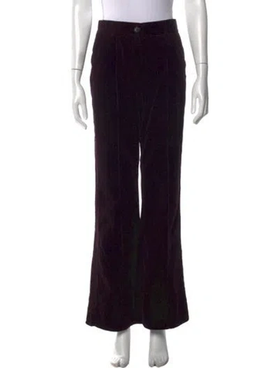Pre-owned Me+em Printed Wide Leg Pants In Purple