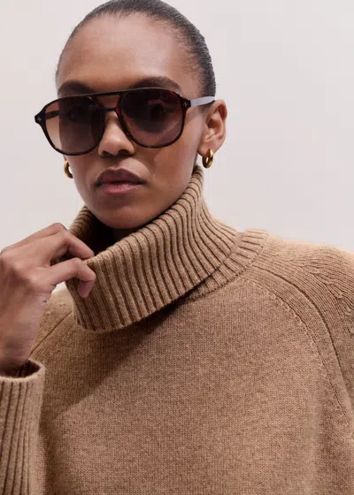 Me+em Raglan Sweater + Snood In Brown