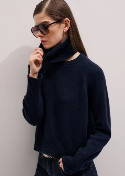 Me+em Raglan Sweater + Snood In Blue