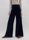 Me+em Regular-length Cord Travel Palazzo Pant In Navy