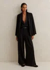 Me+em Regular Length Forever Wide-leg Tux Pant In Black