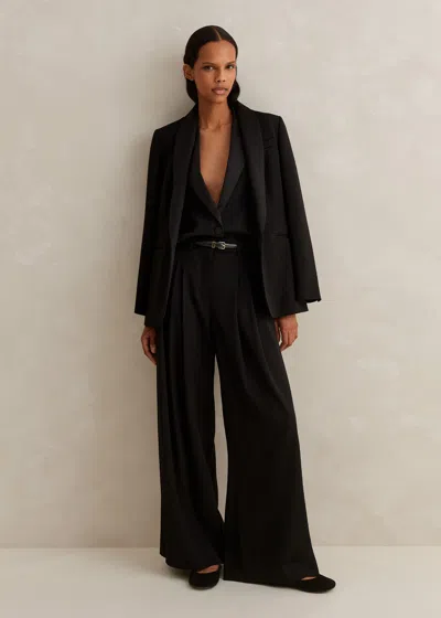 Me+em Regular Length Forever Wide-leg Tux Pant In Black